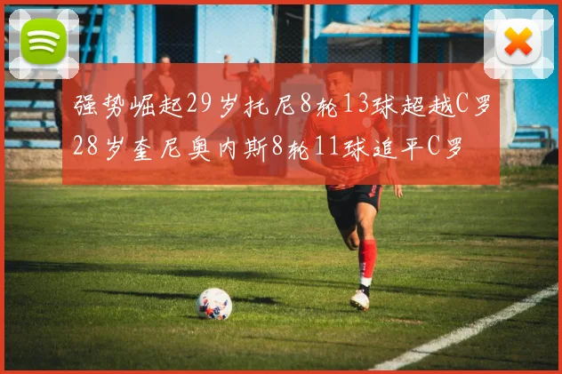 强势崛起29岁托尼8轮13球超越C罗28岁奎尼奥内斯8轮11球追平C罗